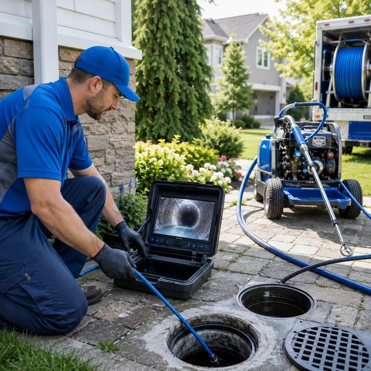 Outdoor drain cleaning professionals serving Grand Valley, PA